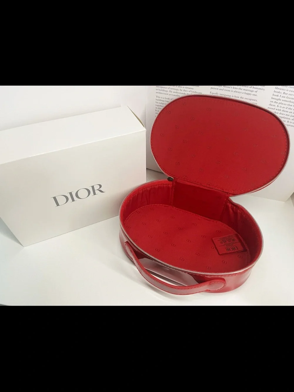 Dior Red Women's vanity beauté bag